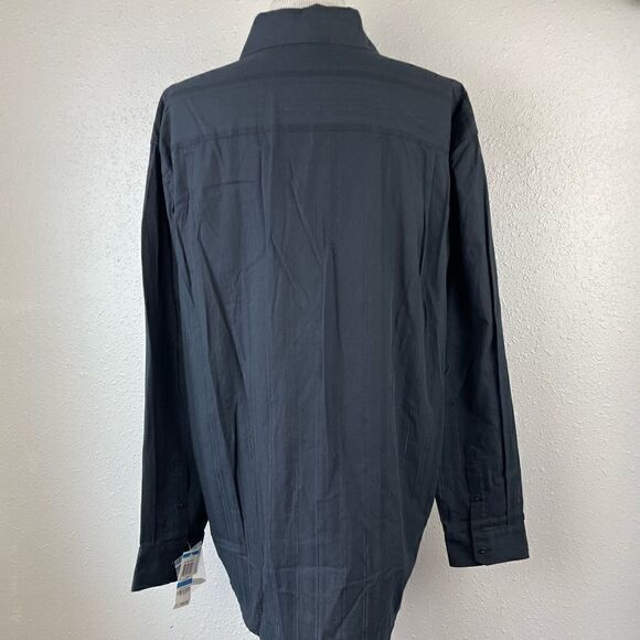 NWT Black Button Down Dress Shirt Size XL - Picture 3 of 6